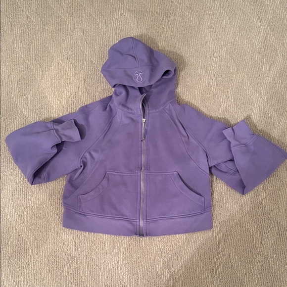 Lululemon Purple scuba full-zip Hoodie, size XS/S - Picture 1 of 4